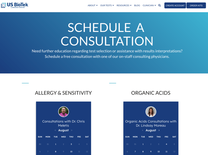 Consultation Booking Page